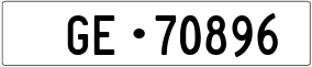 Trailer License Plate